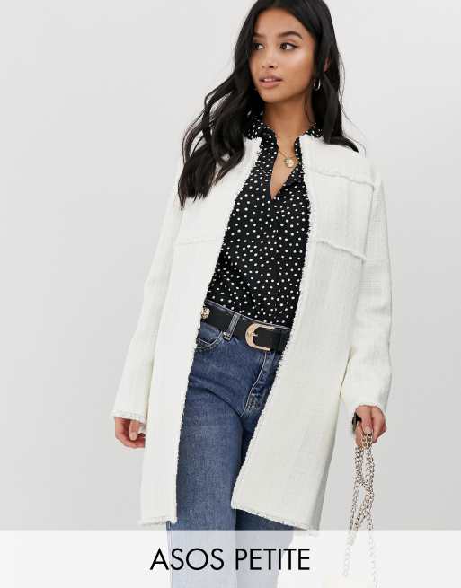 Asos design textured on sale faux fur coat