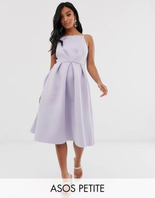 ASOS DESIGN Petite bow back midi prom dress ASOS Petite