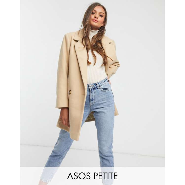 Petite on sale boyfriend coat