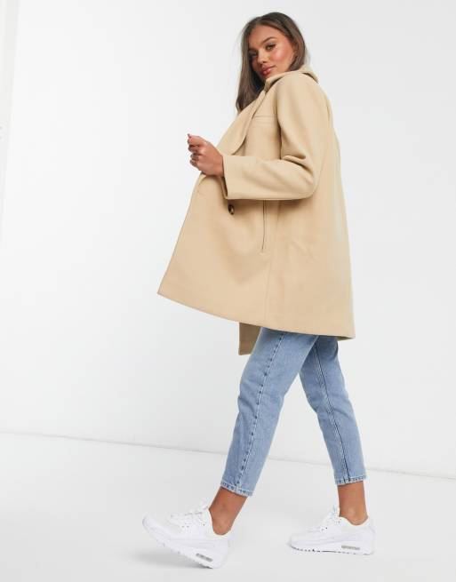 Petite on sale boyfriend coat