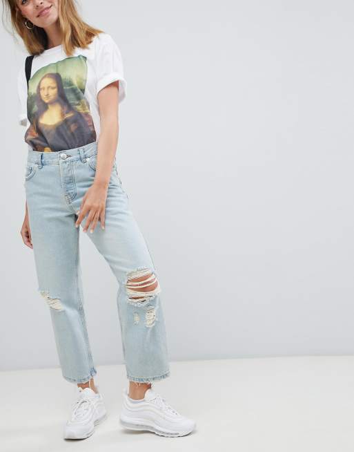 ASOS DESIGN Petite - Boyfriend jeans comodi lavaggio Trinity, 4 di 4