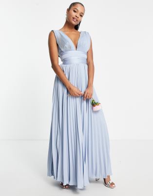 asos light blue bridesmaid dress