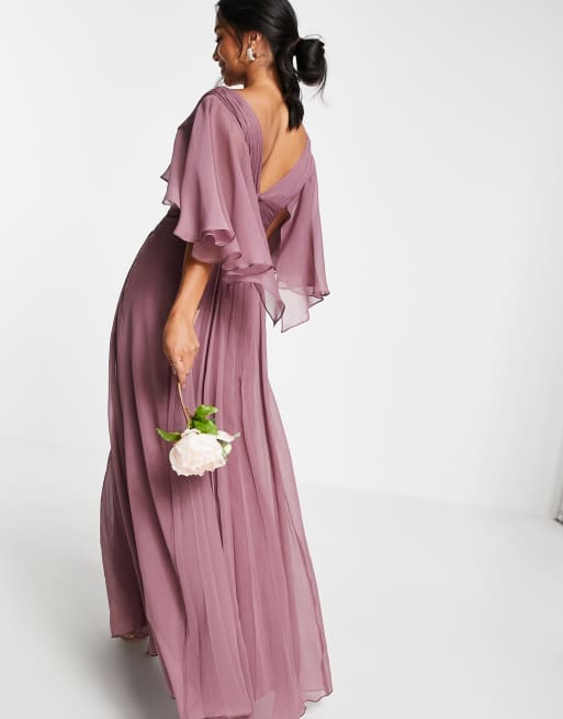 Petite plunge hotsell drape maxi dress