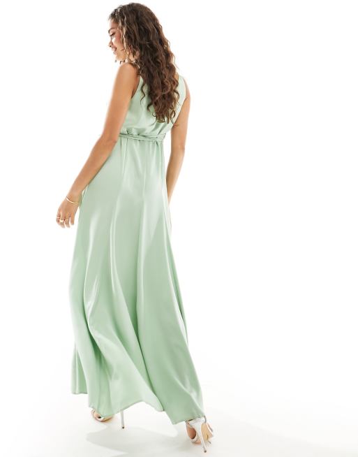 Sage green clearance bridesmaid dresses asos