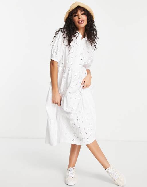 Asos white shop dress petite