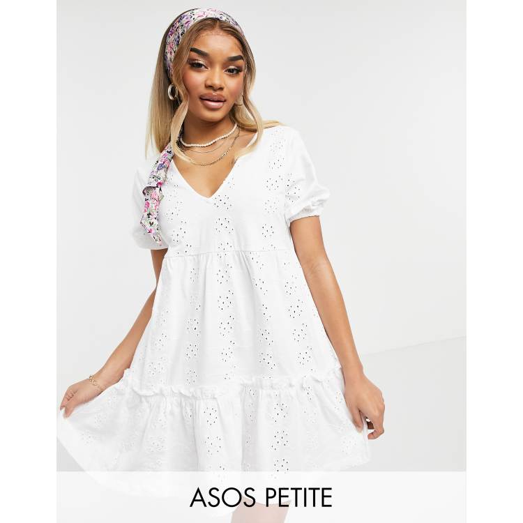 broderie anglaise smock dress