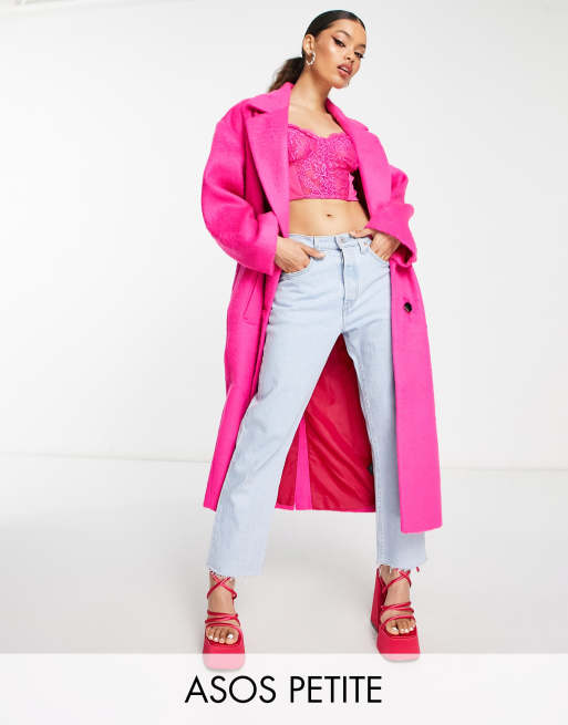 Asos pink hot sale fur coat