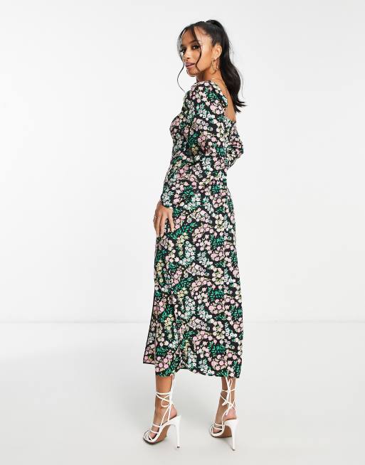 ASOS Design Petite Bust Cup Midi Tea Dress