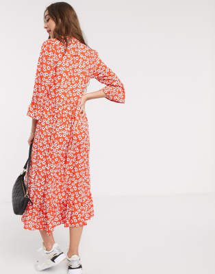 red floral dress asos