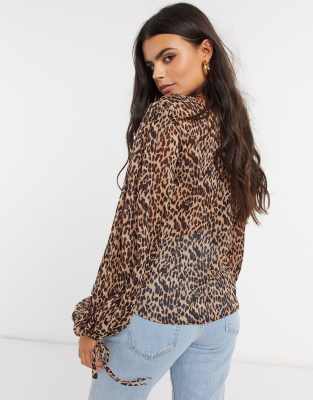 asos animal print top