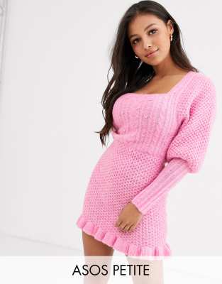 cable knit mini dress