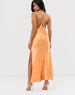 petite maxi slip dress