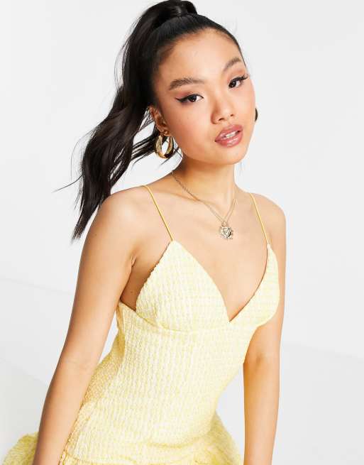 Asos hotsell yellow dress