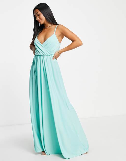 blue dress for baby girl Cedar City Maxi Dress in Mint/Mint