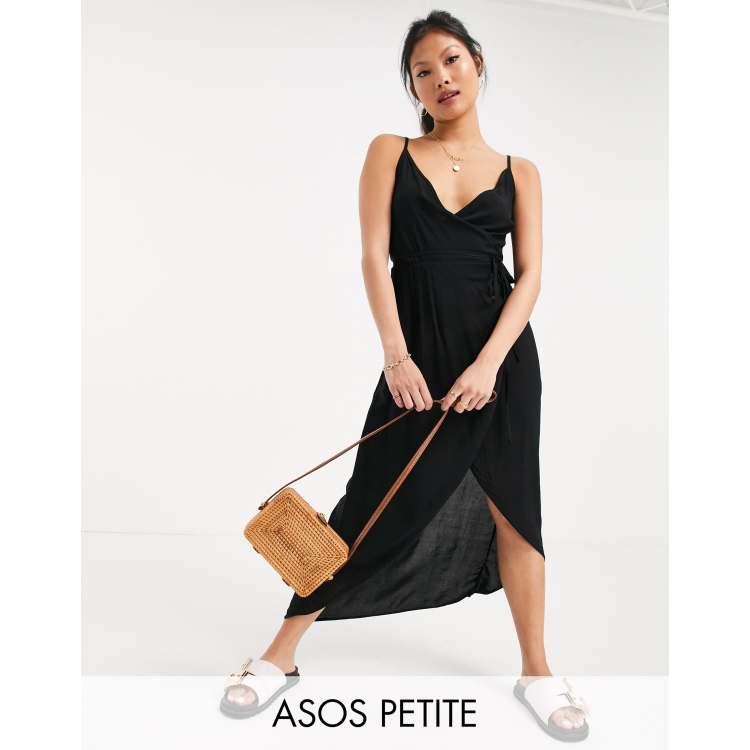 Asos design cami wrap maxi dress hotsell