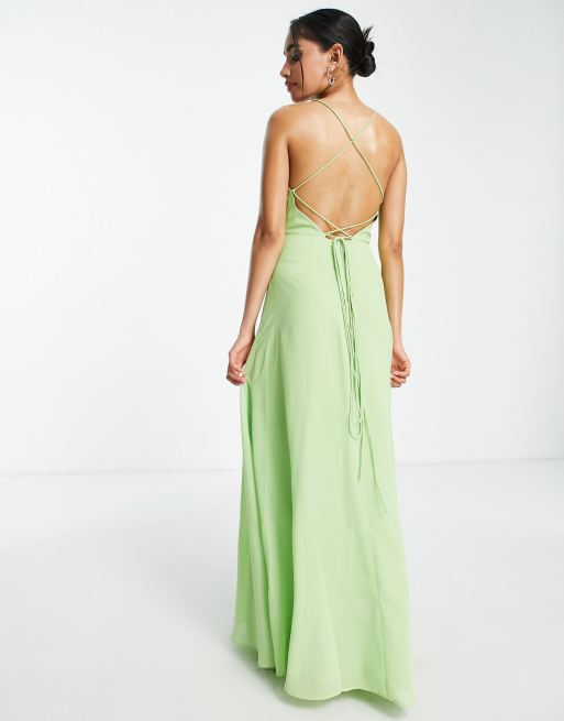 Asos cami wrap outlet maxi dress