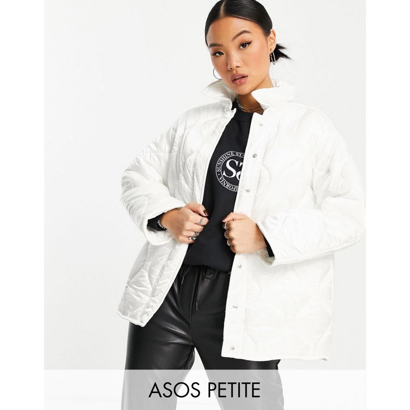 15DxF Giacche DESIGN Petite - Camicia giacca bianca imbottita e trapuntata