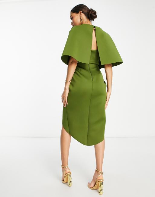 Asymmetrical Pleated Cape - Ready to Wear