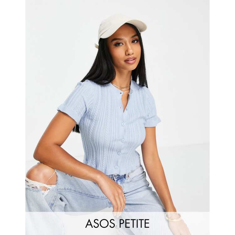 ASOS DESIGN baseball cap in light blue