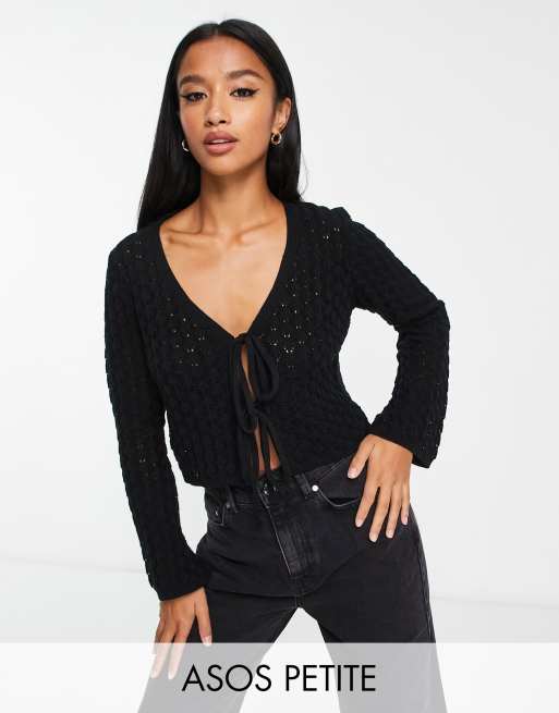 Womens petite shop black cardigan