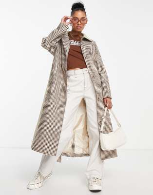 asos dogtooth coat