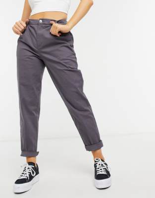 petite grey chinos