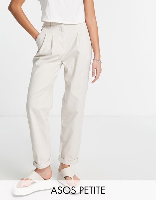 ASOS DESIGN Petite chino pants in stone