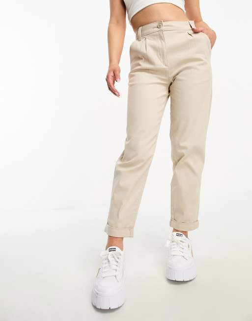 ASOS DESIGN Petite chino pants in stone