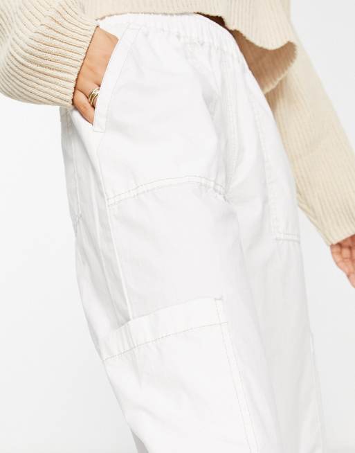 ASOS DESIGN Petite ultimate jogger in white