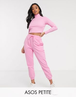 petite pink joggers