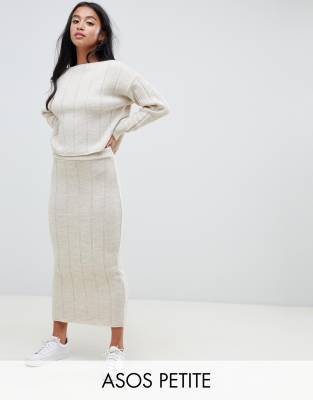 ribbed midi skirt co ord