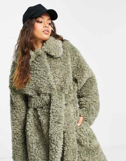 Asos petite teddy on sale coat