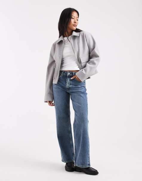 ASOS DESIGN Petite comfort stretch straight leg jean in vintage wash