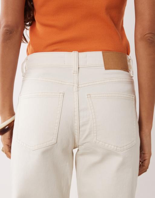 ASOS DESIGN Petite comfort stretch straight leg jeans in white, 3 of 5