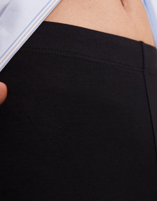 ASOS DESIGN Petite - Confezione da 2 paia di leggings neri, 4 di 5