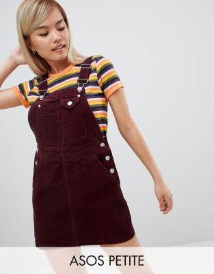 cord dungaree dress