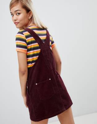 petite dungaree dress