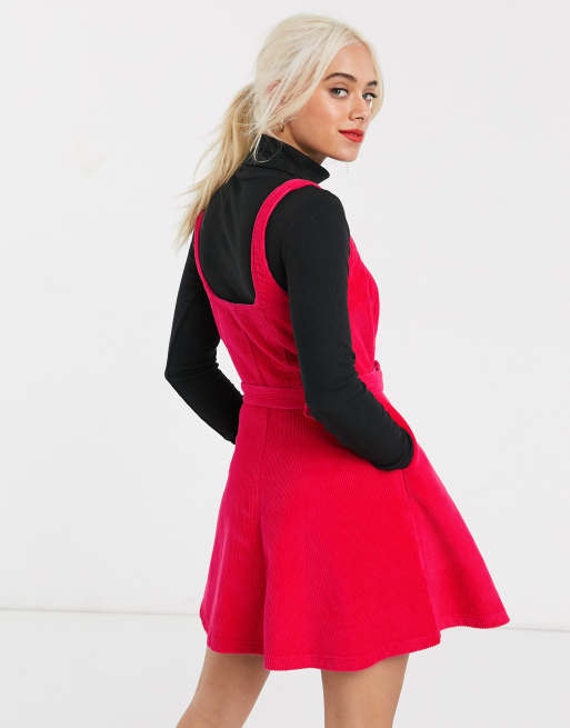 Asos on sale raspberry dress