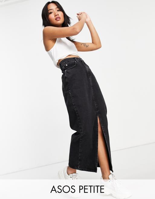 Long denim outlet skirt asos