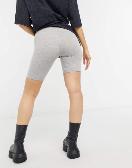 ASOS DESIGN cotton legging in grey marl