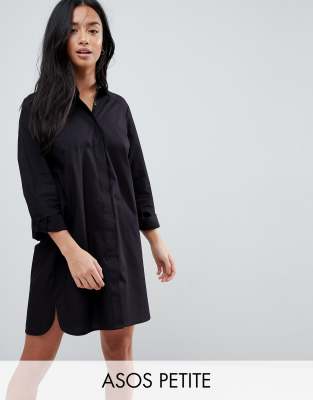 asos black shirt dress