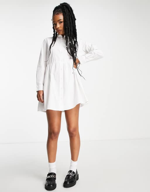 asos design cotton mini shirt dress ASOS Design - Mini Shirt Dress - Women - Cotton - 10 US