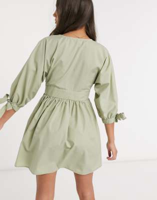 petite cotton dresses with sleeves