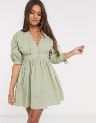 petite cotton dresses with sleeves