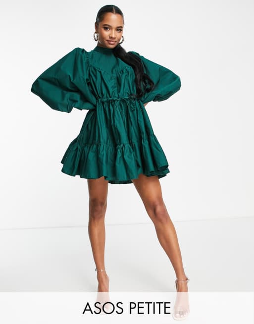 Bottle green outlet short dress