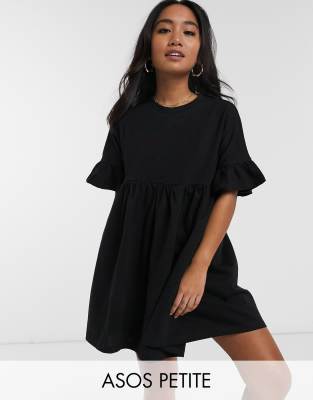 petite cotton dresses with sleeves