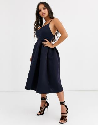 cowl neck cami dress