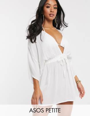 White beach cover up