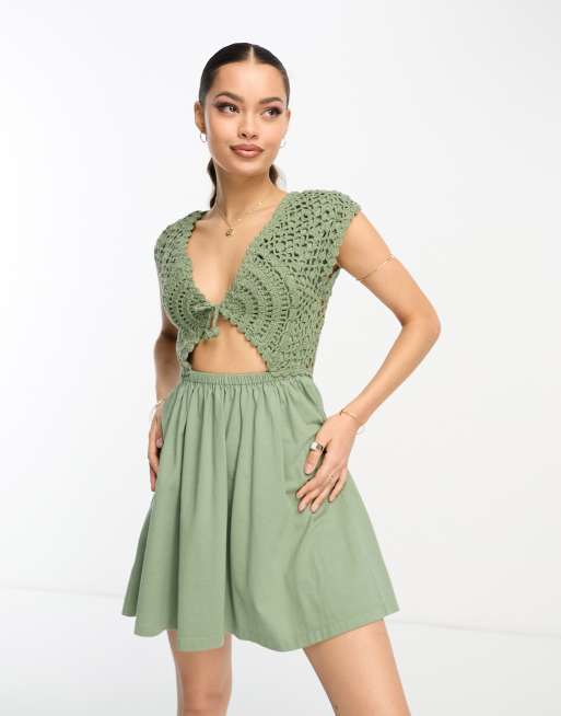 Asos store crochet dress