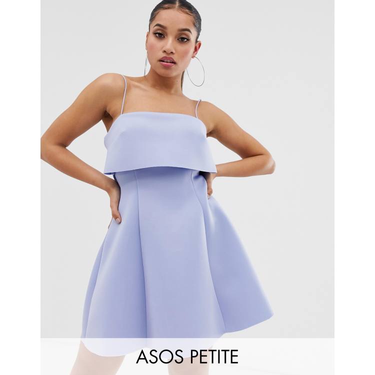 Asos design crop top scuba skater mini dress sale